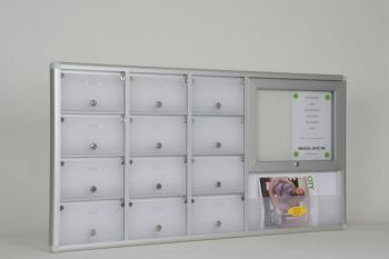 Posta kutusu 12 daire ilan panolu degilik hazneli