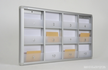 Posta kutusu 12 daire anahtarsz oynar bariyerli